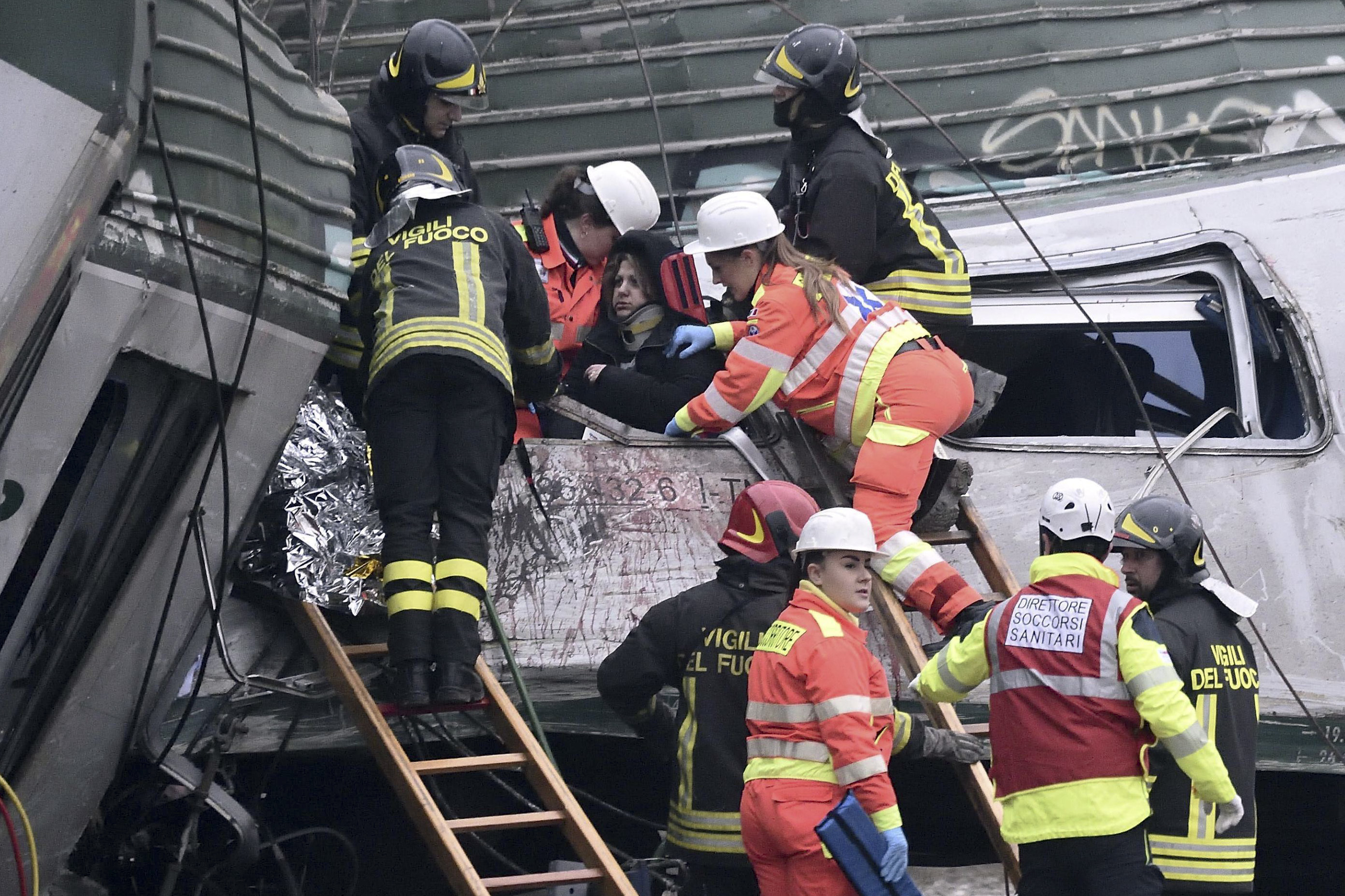 Italy Train Derailment