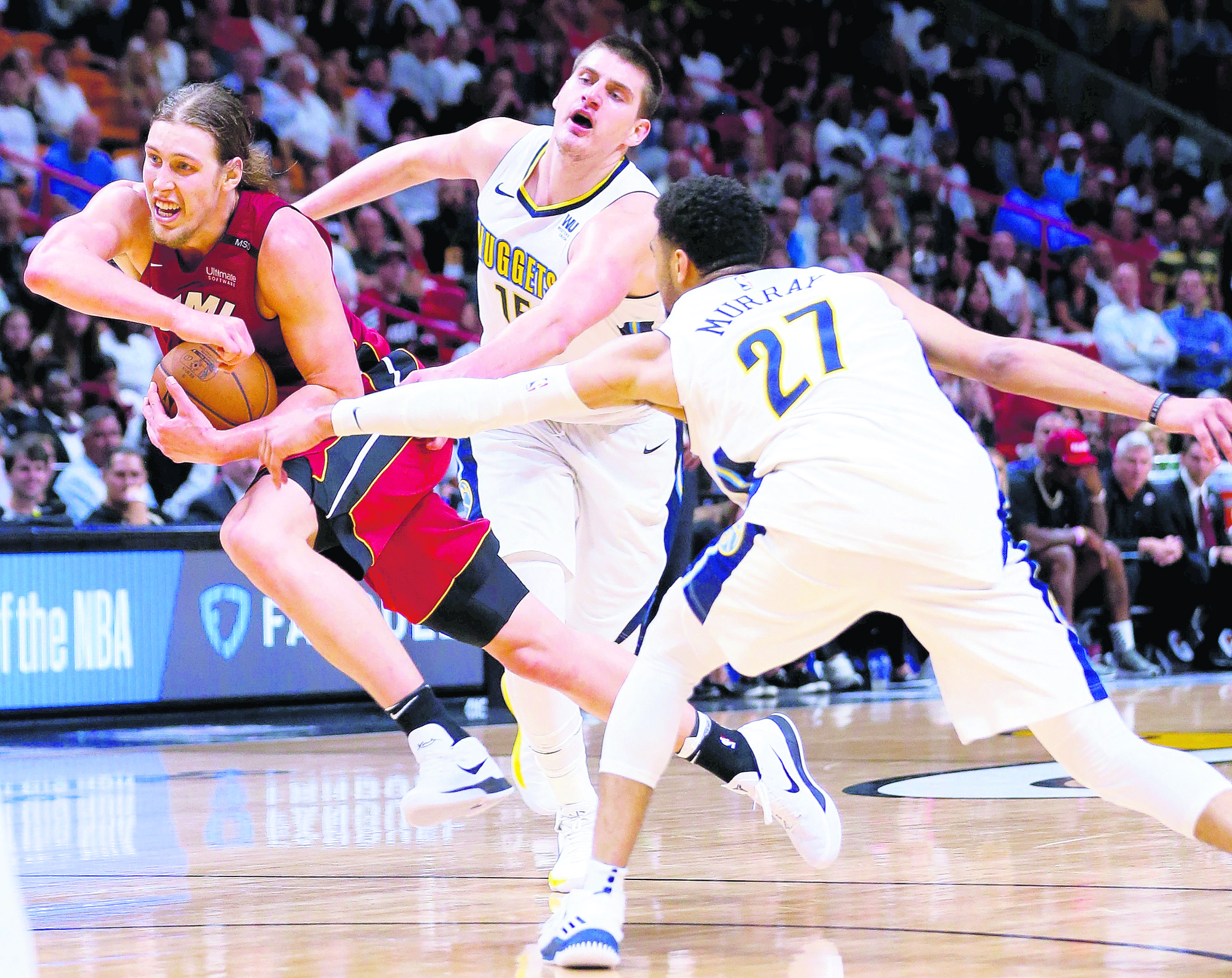 Kelly Olynyk, Jamal Murray, Nikola Jokic