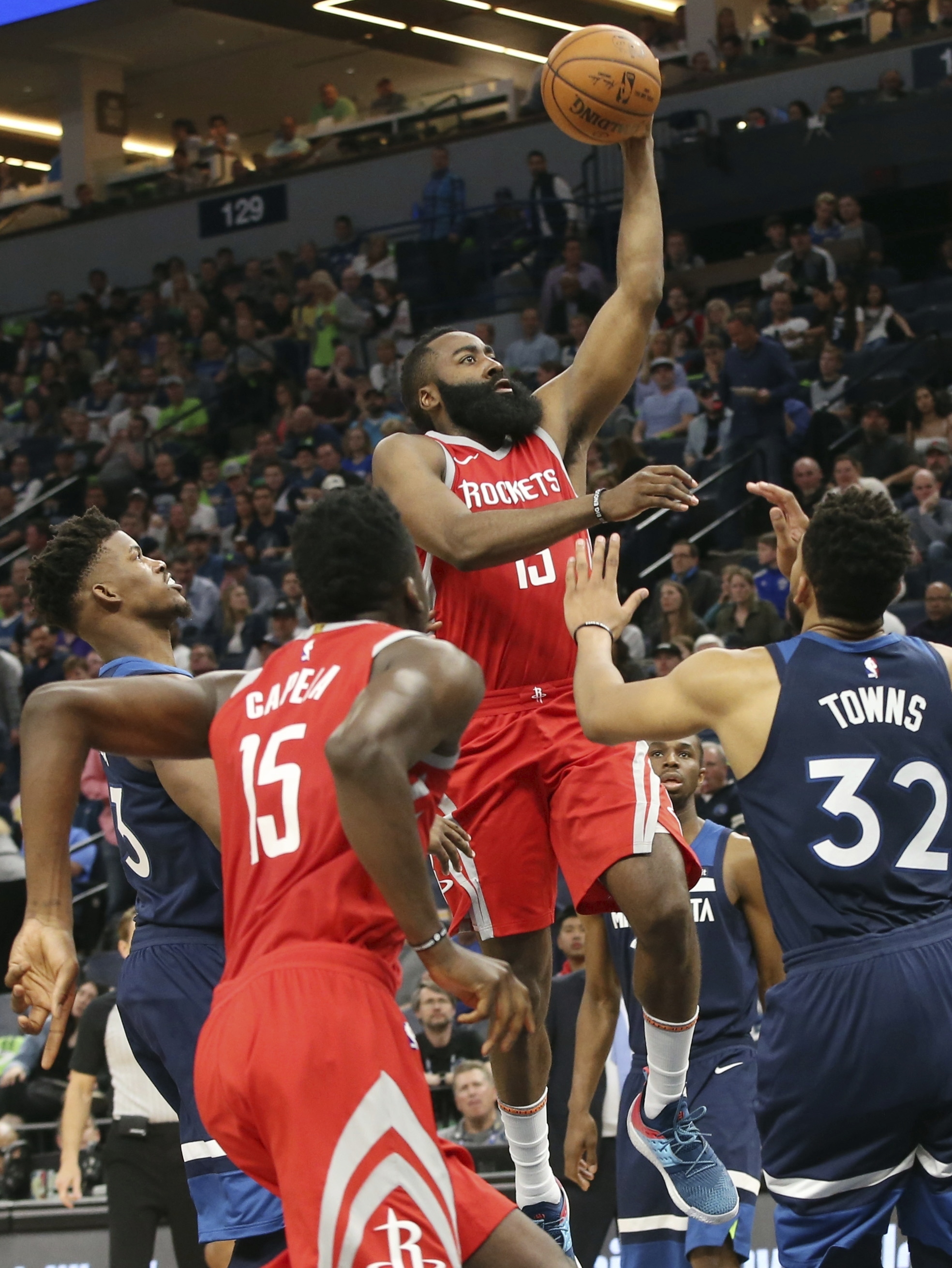 James Harden, Jimmy Butler, Karl-Anthony Towns