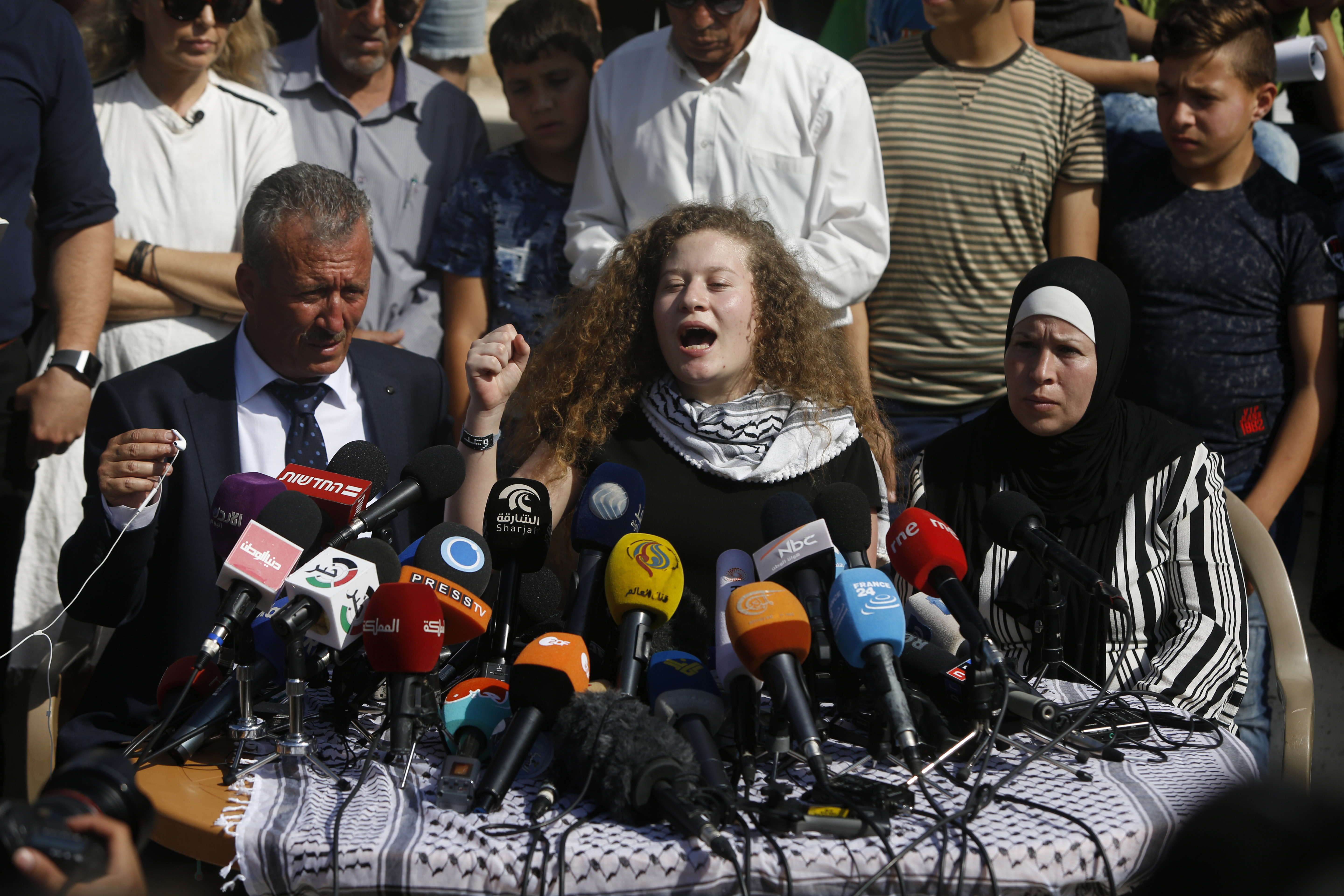 Israel Palestinians Protest Icon