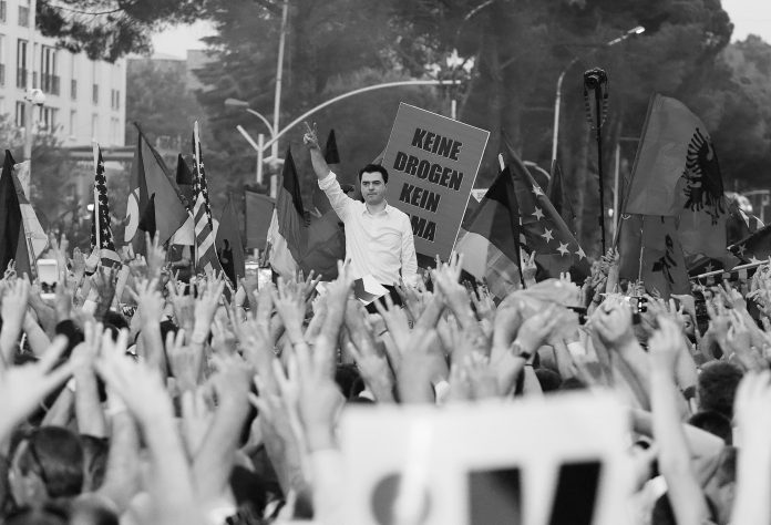 ADDITION Albania Protest