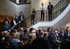 Chaotic scene as Republicans disrupt impeachment deposition