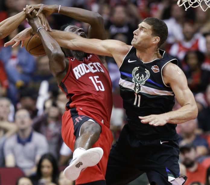 APTOPIX Bucks Rockets Basketball