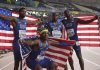 Hanging on: U.S. sets past aside, wins men’s 4×100 gold medal