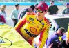 Logano can’t defend NASCAR title after mystery slide