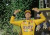 Kyle Busch celebrates in Victory Lane