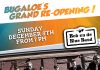 Grand re-opening this Sunday at Bugaloe!