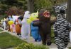 Detroit-area residents lift spirits with costumed parades