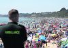 On hottest day of year, thousands cram onto English beaches