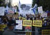 Thousands of protesting Israelis call on Netanyahu to resign