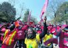 South African healthcare workers protest, threaten strike