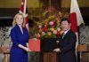 Japan, Britain sign free trade deal for post-Brexit era