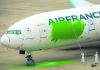 Greenpeace paints Air France jet green in daring eco-stunt