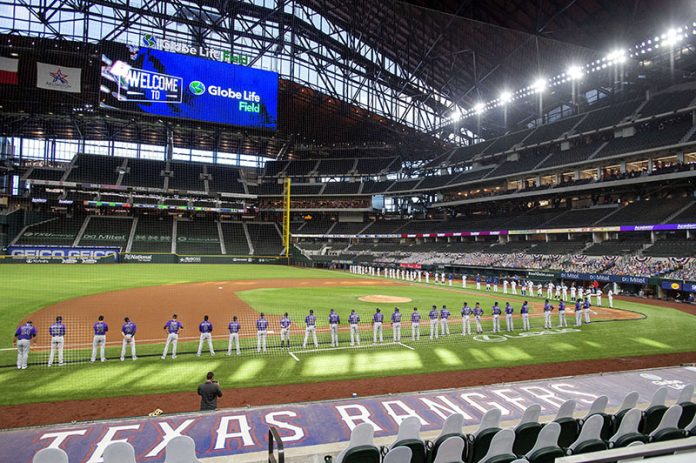 Rangers Full Capacity Baseball