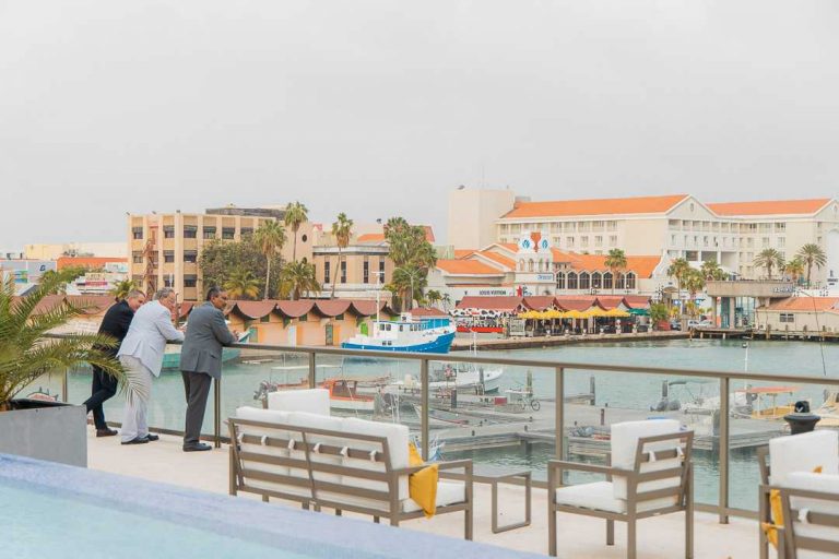 Harbour House Aruba officially open! 80 sold, construction in final