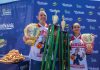 Joey Chestnut sets new record at post-pandemic hot dog race