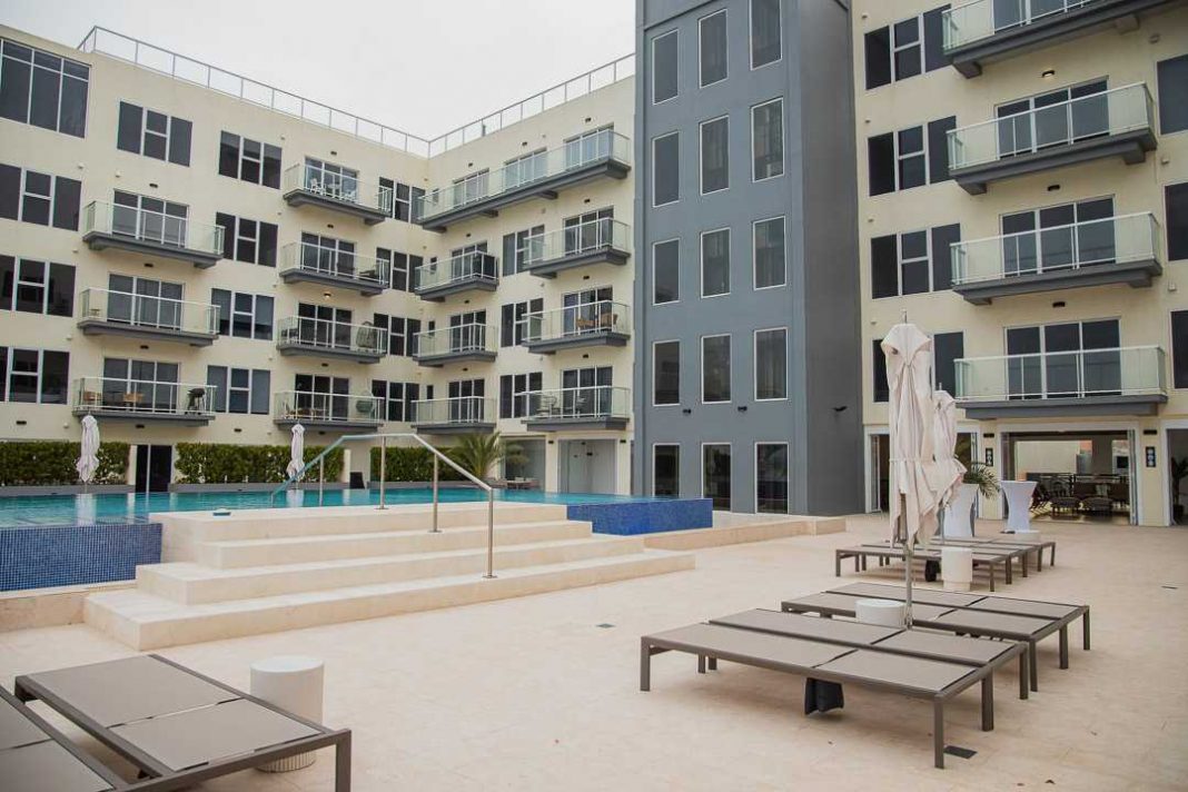 Harbour House Aruba officially open! 80 sold, construction in final