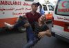 Gaza border clashes wound 24 Palestinians, Israeli policeman