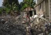 Cleanup begins of Haiti town’s earthquake-crumbled homes