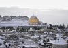 Jerusalem blanketed in white after rare snowfall