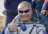 U.S. astronaut ends record spaceflight with Russian ride home