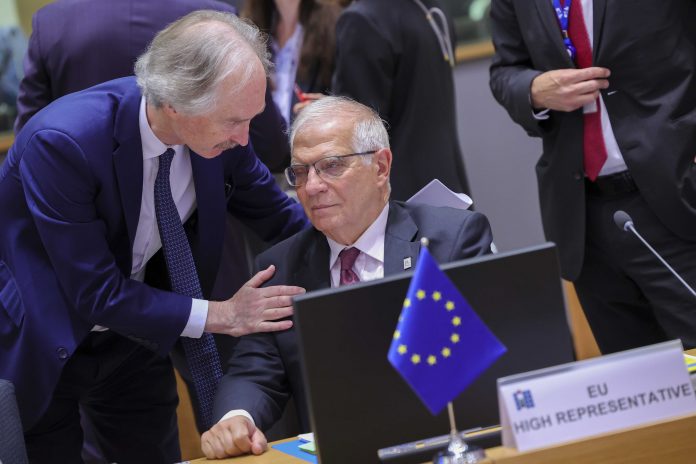 Geir O. Pedersen, Josep Borrell