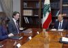 Lebanon urges U.S. envoy to end maritime dispute with Israel