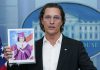 McConaughey calls for gun control action at White House
