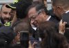 Ex-rebel takes oath as Colombia president in historic shift