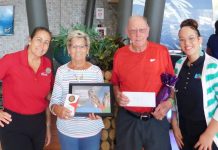 Honoring of loyal visitors at Divi Dutch Village Beach Resort