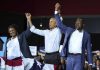 Obama, campaigning in Georgia, warns of threats to democracy