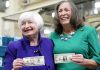 Yellen, Malerba become 1st female pair to sign U.S. currency