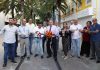 Ceremony to turn on the lights and reopen Caya G.F. Betico Croes for car traffic