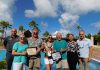 Aruba Tourism Authority honored loyal visitors of Manchebo Beach Resort & Spa; John & Sandra Busino & David & Julie Maheu