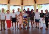 Aruba Tourism Authority honored loyal visitors at Manchebo Beach Resort & Spa; Christine Madden