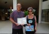 Aruba Tourism Authority honored loyal visitors at Renaissance Ocean Suites Aruba; Deborah Rohe, Neal & Janine Salvey, Joanne Rohe
