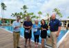 Aruba Tourism Authority honored loyal visitors at Manchebo Beach Resort & Spa; David & Deborah Noona