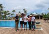 Aruba Tourism Authority honored loyal visitors at Manchebo Beach Resort & Spa; Mr. Ed Dillon & Mrs. Lisa Aloisi