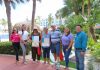 Aruba Tourism Authority honored loyal visitors at Costa Linda Beach Resort; Mrs. Elaine Susan Donoghue & Mr. Rodney Arthur & Mrs. Gerry Lynn Mandler