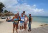 Aruba Tourism Authority honored loyal visitors at Divi Aruba Phoenix Beach Resort; Mr. Vernon, Mrs. Annamarie Townsend & Mrs. Lynne Bright