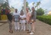 Aruba Tourism Authority honored loyal visitors at Casa Del Mar Beach Resort; Mr. Milton & Mrs. Vivian Turner
