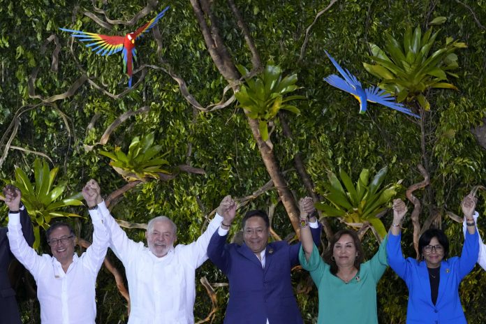 Gustavo Petro, Luiz Inacio Lula Da Silva, Luis Arce, Dina Boluarte, Delcy Rodriguez.