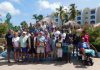 Aruba Tourism Authority honored loyal visitors at Costa Linda Beach Resort; William H. Smith, Adeoye and Gloria Tinubu