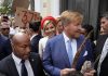Dutch king and queen are confronted by angry protesters on visit to a slavery museum in South Africa