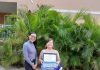Aruba Tourism Authority honors a loyal visitor at Divi Village & Golf! Mrs. Teresa Gundlach