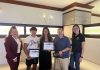 Aruba Tourism Authority honored loyal visitors at Marriott’s Surf Club! Mr. Adam & Mrs. Rachael Katof and Mr. Jesse Katof, son of Mr. & Mrs. Katof.