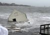 Record high tide in Maine washes away 3 historic fishing shacks