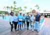 The Aruba Tourism Authority honors loyal visitors at Manchebo Beach Resort & Spa! Mr. Larry Rich & Mrs. Wendy Lavine and Mr. Joseph Loiselle