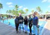 Aruba Tourism Authority honors loyal visitors at Manchebo Beach Resort & Spa! Mr. Thomas & Mrs. Dorene