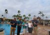 Aruba Tourism Authority honored loyal visitors at Manchebo Beach Resort & Spa! Mr. Bruce & Mrs. Karen Love Lace